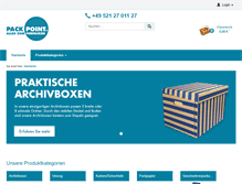 Tablet Screenshot of packpoint24.de